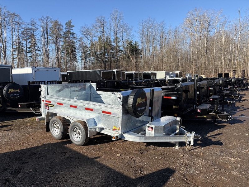 2026 Miska 10' Galvanized Contractor Dump Trailer